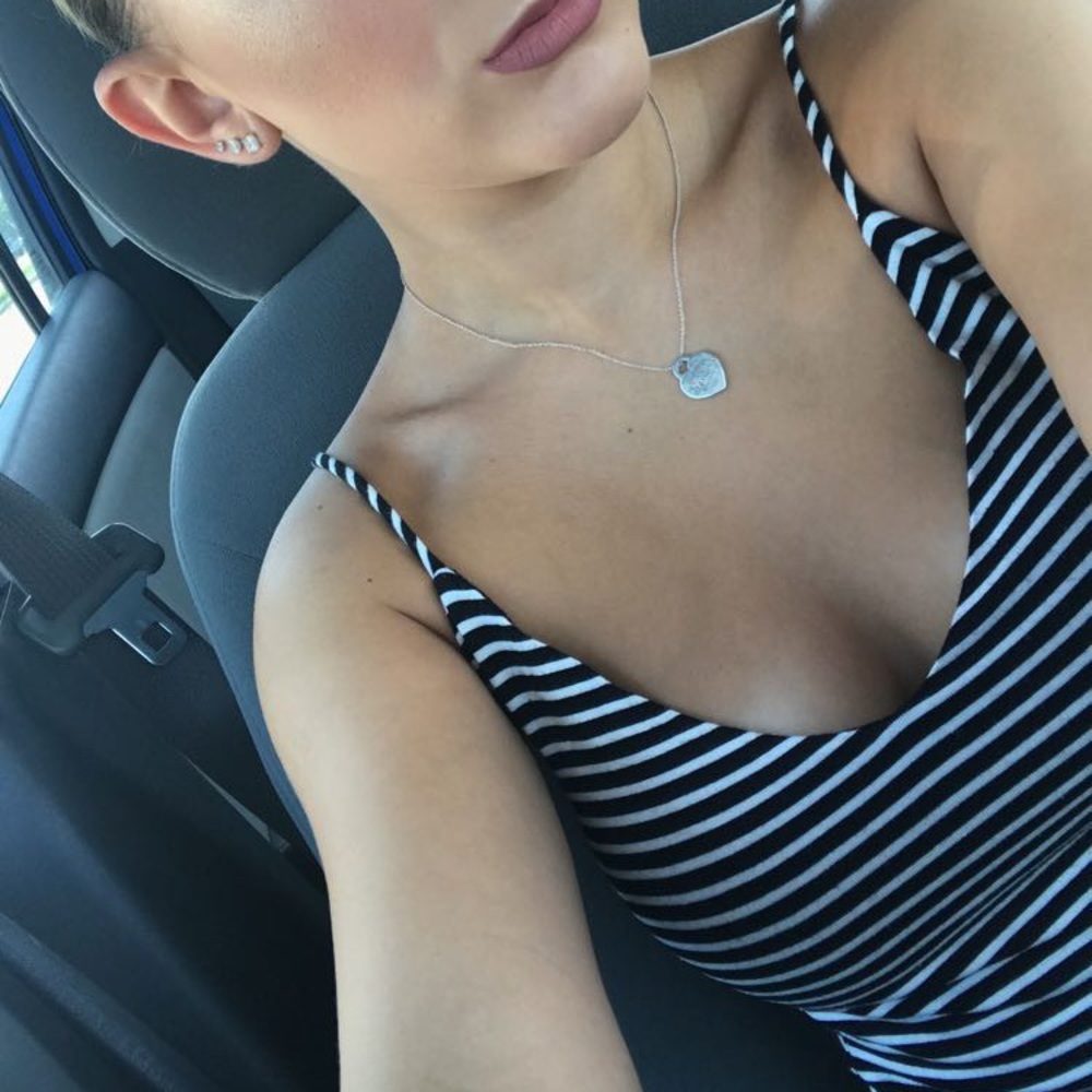 Deep vneck dress